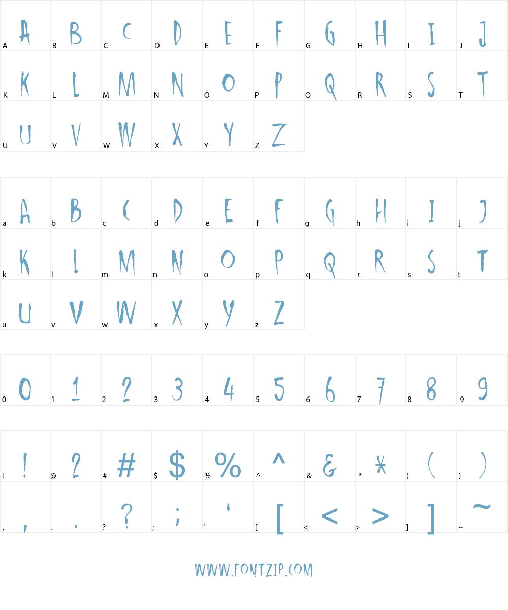 DK Ishtar Font Character